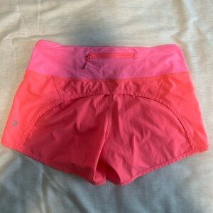 hot pink lululemon hotty hot shorts